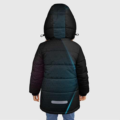 Зимняя куртка для девочки Brawl Stars / 3D-Черный – фото 4