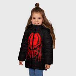 Куртка зимняя для девочки Предатор Z, цвет: 3D-красный — фото 2