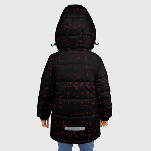 Зимняя куртка для девочки Предатор Z / 3D-Черный – фото 4