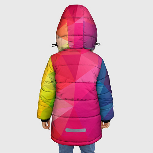 Зимняя куртка для девочки ПОЛИСКЕЙП / 3D-Черный – фото 4