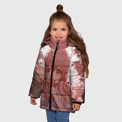 Куртка зимняя для девочки Koe no Katachi, цвет: 3D-светло-серый — фото 2