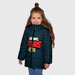 Куртка зимняя для девочки Brawl S, цвет: 3D-черный — фото 2
