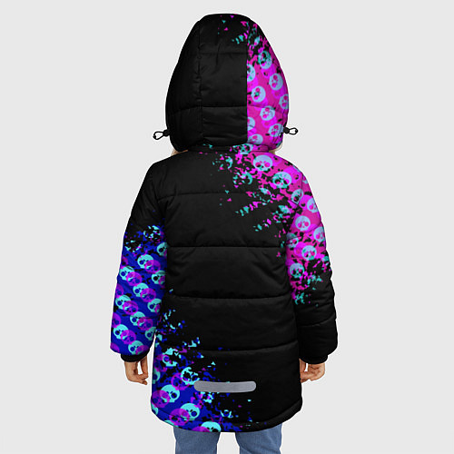 Зимняя куртка для девочки BRAWL STARS MECHA CROW / 3D-Черный – фото 4