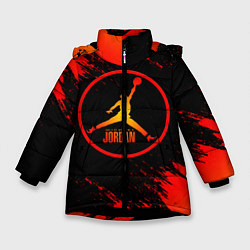Куртка зимняя для девочки MICHAEL JORDAN Z, цвет: 3D-черный