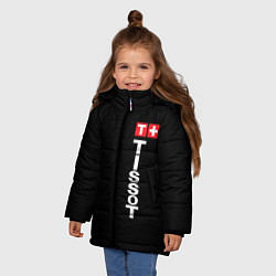 Куртка зимняя для девочки Tissot, цвет: 3D-черный — фото 2