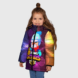 Куртка зимняя для девочки BRAWL STARS GALE, цвет: 3D-черный — фото 2