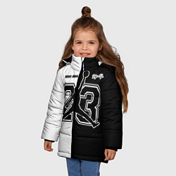 Куртка зимняя для девочки Michael Jordan 23, цвет: 3D-черный — фото 2
