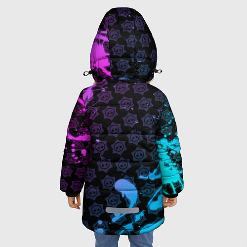 Зимняя куртка для девочки BRAWL STARS NEW SPROUT 9 / 3D-Черный – фото 4