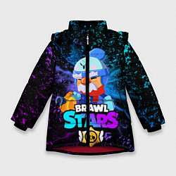 Куртка зимняя для девочки BRAWL STARS GALE, цвет: 3D-красный