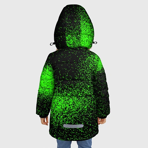 Зимняя куртка для девочки MONSTER ENERGY / 3D-Черный – фото 4