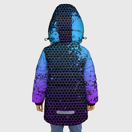 Зимняя куртка для девочки Brawl Stars MAX / 3D-Черный – фото 4