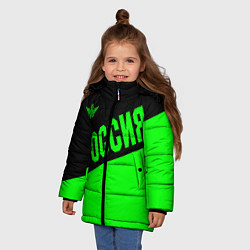 Куртка зимняя для девочки Россия, цвет: 3D-черный — фото 2