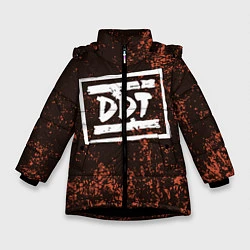Куртка зимняя для девочки ДДТ Z, цвет: 3D-черный