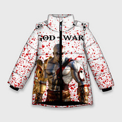 Куртка зимняя для девочки GOD OF WAR, цвет: 3D-черный