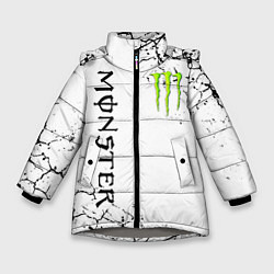 Куртка зимняя для девочки MONSTER ENERGY, цвет: 3D-светло-серый