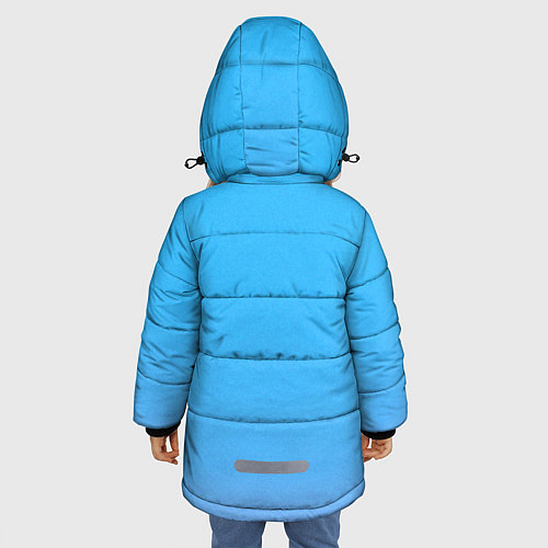 Зимняя куртка для девочки Клетки за работой / 3D-Черный – фото 4