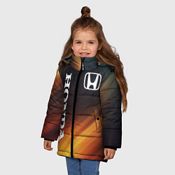 Куртка зимняя для девочки HONDA, цвет: 3D-красный — фото 2