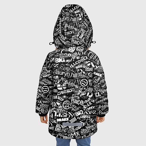 Зимняя куртка для девочки Top Hip Hop / 3D-Черный – фото 4