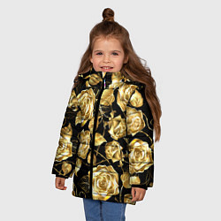 Куртка зимняя для девочки Golden Roses, цвет: 3D-красный — фото 2