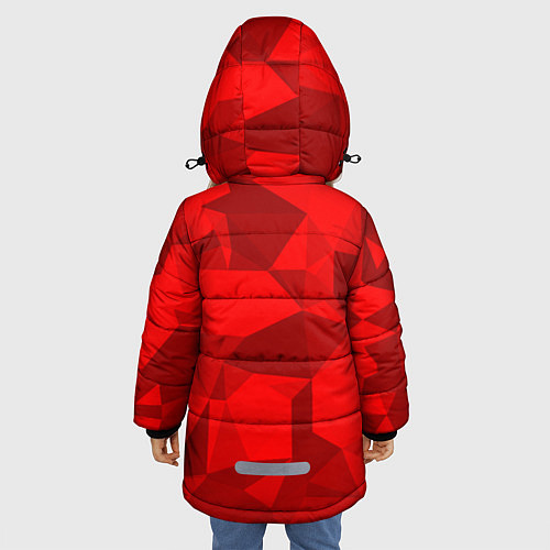 Зимняя куртка для девочки HONDA / 3D-Черный – фото 4