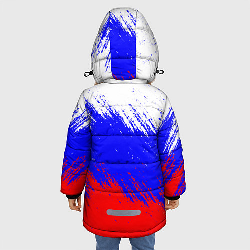 Зимняя куртка для девочки Россия / 3D-Черный – фото 4