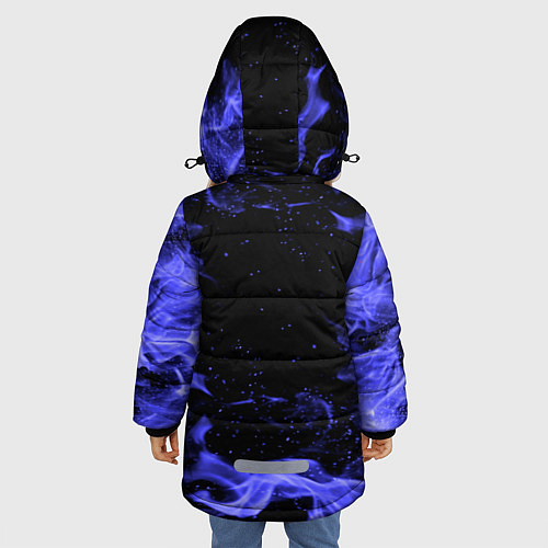 Зимняя куртка для девочки MITSUBISHI / 3D-Черный – фото 4