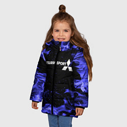 Куртка зимняя для девочки MITSUBISHI, цвет: 3D-черный — фото 2