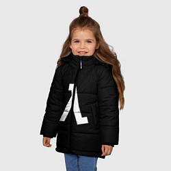 Куртка зимняя для девочки Half-Life, цвет: 3D-черный — фото 2