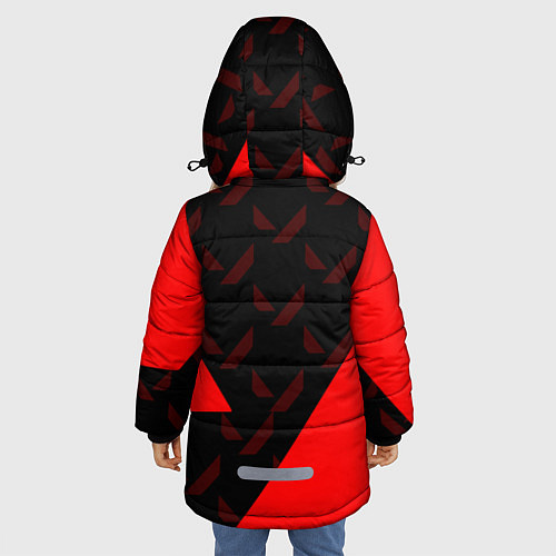 Зимняя куртка для девочки Valorant / 3D-Черный – фото 4
