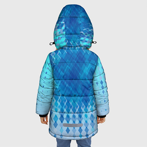 Зимняя куртка для девочки Metal Sonic / 3D-Черный – фото 4
