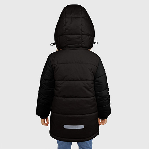 Зимняя куртка для девочки Tiger / 3D-Черный – фото 4