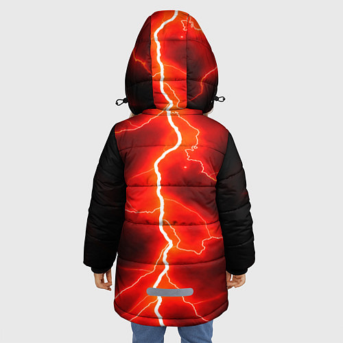 Зимняя куртка для девочки МОЛНИЯ / 3D-Черный – фото 4