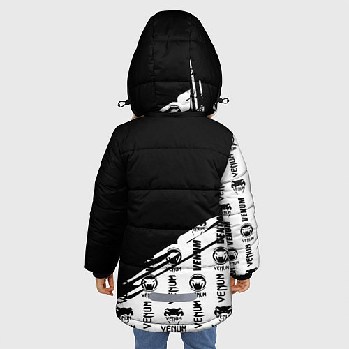 Зимняя куртка для девочки VENUM / 3D-Черный – фото 4