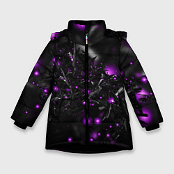 Куртка зимняя для девочки ABSTRACTION, цвет: 3D-черный