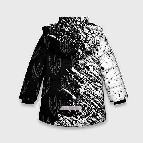 Зимняя куртка для девочки The Witcher / 3D-Светло-серый – фото 2