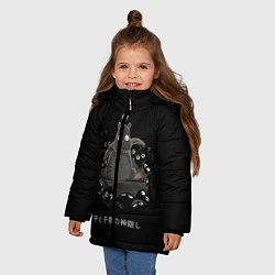 Куртка зимняя для девочки Унесенные призраками, цвет: 3D-красный — фото 2