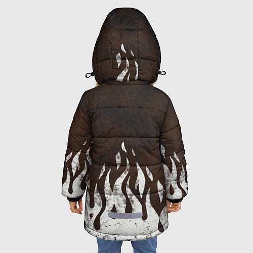 Зимняя куртка для девочки Cs:go - Оксидное пламя / 3D-Черный – фото 4