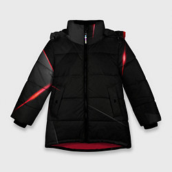 Куртка зимняя для девочки DARK, цвет: 3D-красный