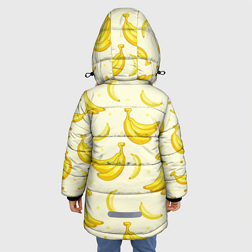 Зимняя куртка для девочки Банана / 3D-Черный – фото 4