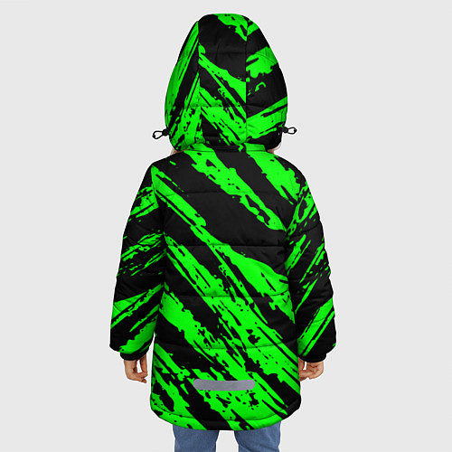 Зимняя куртка для девочки Russia / 3D-Черный – фото 4
