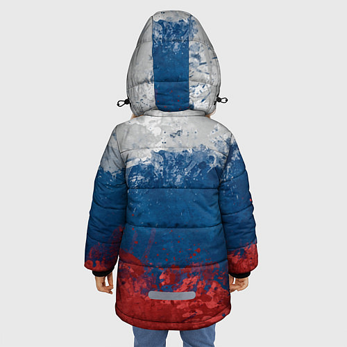 Зимняя куртка для девочки Russia my roots / 3D-Черный – фото 4
