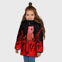Куртка зимняя для девочки ROBLOX: PIGGI, цвет: 3D-черный — фото 2