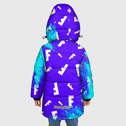 Зимняя куртка для девочки FORTNITE ФОРТНАЙТ / 3D-Черный – фото 4
