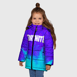 Куртка зимняя для девочки FORTNITE ФОРТНАЙТ, цвет: 3D-черный — фото 2