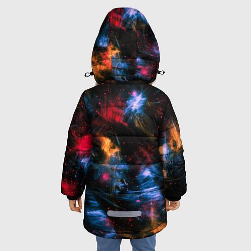 Зимняя куртка для девочки БРАВЛ СТАРС НАНИ / 3D-Черный – фото 4