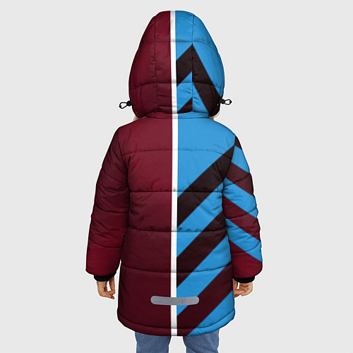 Зимняя куртка для девочки Астон Вилла / 3D-Черный – фото 4