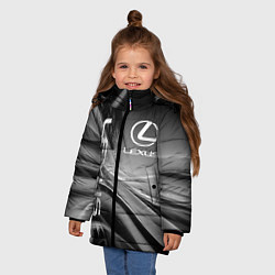 Куртка зимняя для девочки LEXUS, цвет: 3D-светло-серый — фото 2