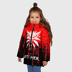 Куртка зимняя для девочки The Witcher, цвет: 3D-светло-серый — фото 2