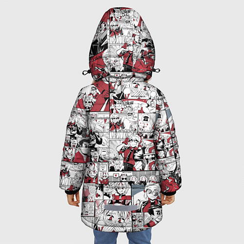 Зимняя куртка для девочки HELLTAKER / 3D-Черный – фото 4