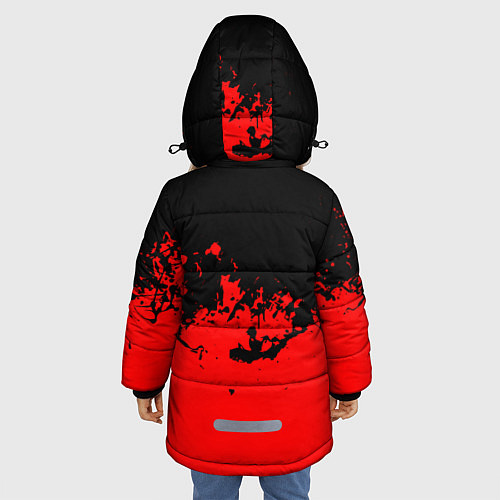 Зимняя куртка для девочки Roblox Piggy / 3D-Черный – фото 4